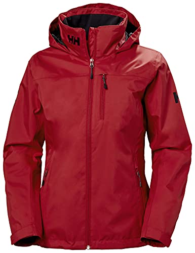 Helly Hansen Damen Crew Hooded Midlayer Waterproof Windproof Breathable Sailing Jacket, 162 RED, XL EU