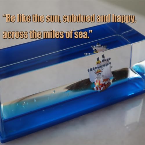 Image of PTAEXCEL Unsinkable Boat in a Box, Cruise Ship Toy, Fluid Drift Bottle, Model Decoration, Home Decoration Toys Gift (D) | Exquisite boxed model ornament, stylish home decor. Great gift choice for Christmas, birthday and various holiday celebration
