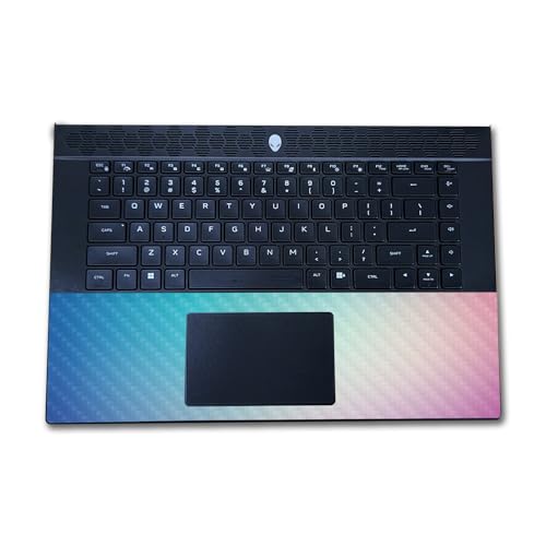 Image of Carbon Fiber Laptop Skin Compatible with Alienware M16 R2 (2024) - Vivid Fog - Premium 3M Vinyl Protective Wrap Decal Cover - Easy to Apply | Crafted in The USA by MightySkins