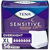 TENA Sensitive Care Overnight Incontinence Underwear for Women, Adult diapers, X-Large (Waist Sizes 39in52in), Better Fit, 56 Count (4 packs of 14)