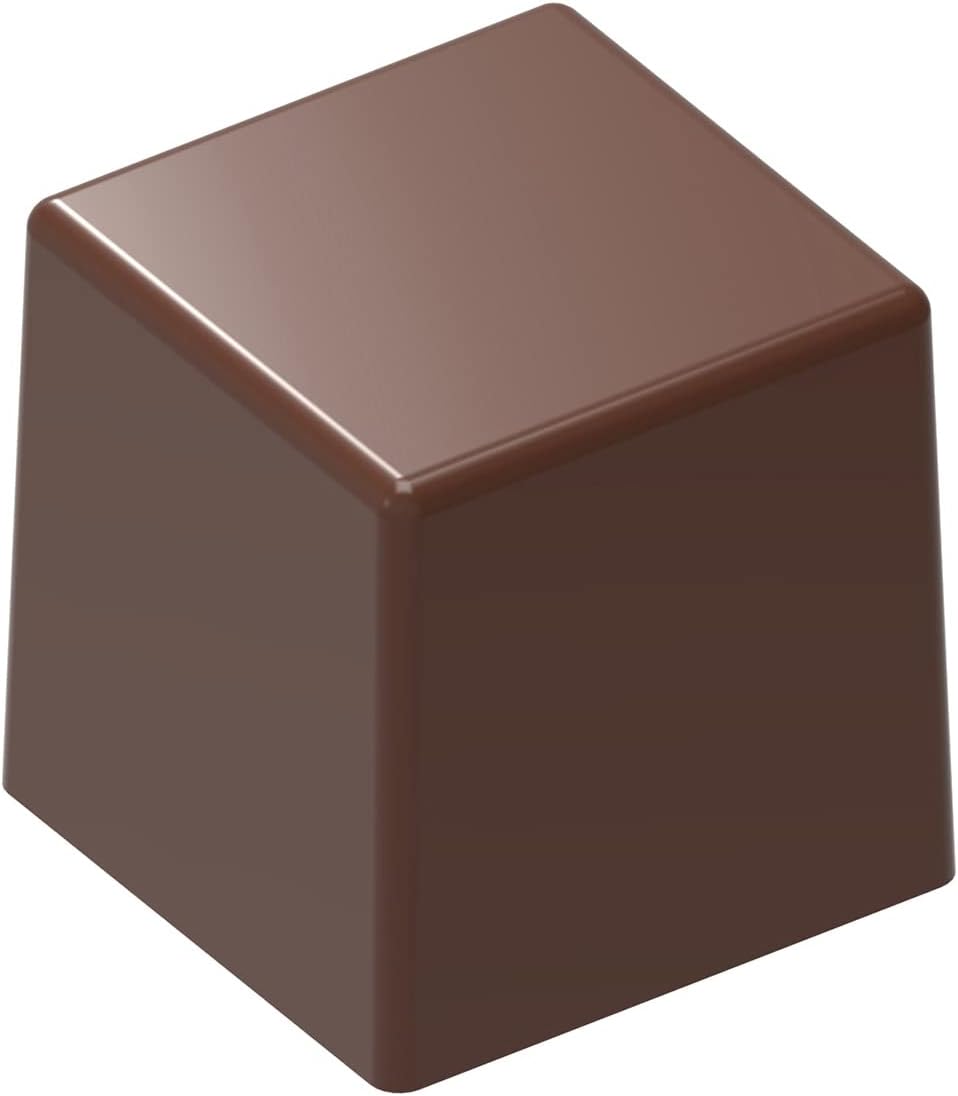 CF0232 Polycarbonate Chocolate Mold with 21 Cube Cavities, Each 20mm x 20mm x 20mm, 20x20x20 mm