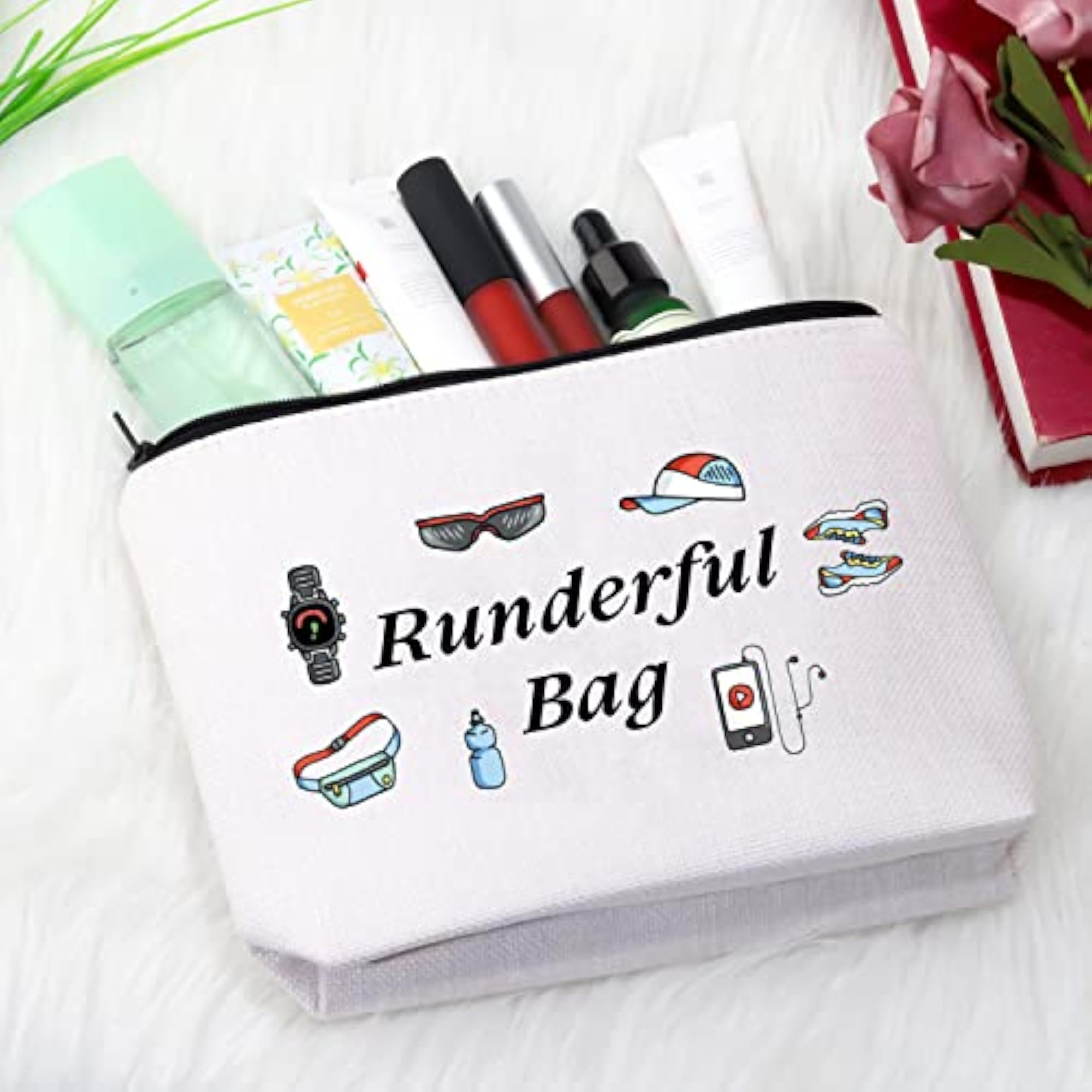 Running Lover Gift Makeup Bag, Zipper Pouch