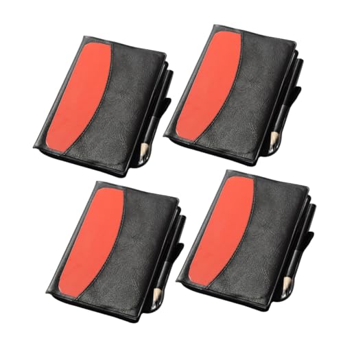 Mipcase Big Size Soccer Referee Warning Cards 4 Pack Yellow Red Penalty Cards Complete Set for Referee Wallet