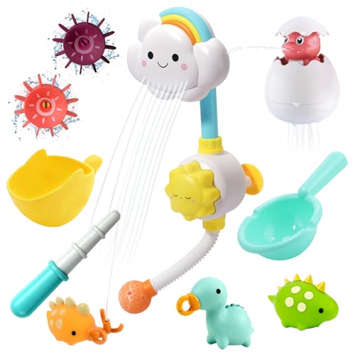 Juegos de pesca flotantes Cute Stone con ducha automática para bañera 1