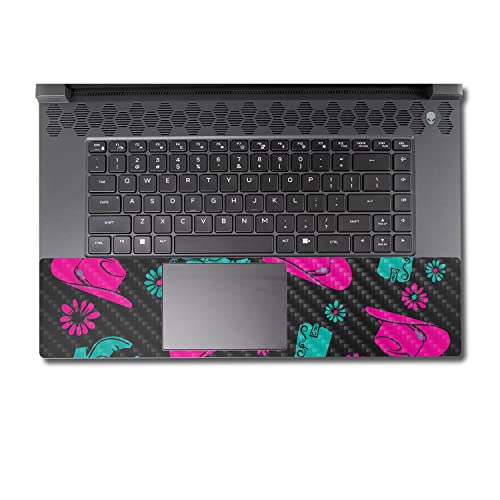 Image of MightySkins Carbon Fiber Skin Compatible with Alienware M17 R5 (2022) Full Wrap Kit - Neon Cowgirl | Protective, Durable Textured Carbon Fiber Finish | Easy to Apply & Change Styles | Made in The USA