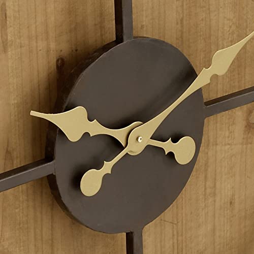 Deco 79 44381 Mediterranean Wood Round Wall Clock thumb #6