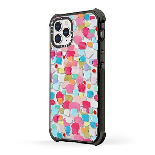 Casetify Ultra Impact Case For Iphone 12 Pro Max - Magenta Confetti - Clear Black #TOP1