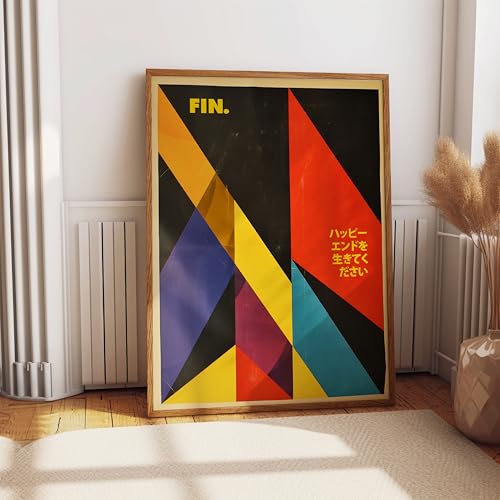 Affiche d'art géométrique moderne Wallbuddy de style exposition abstraite - 2