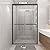 Bathlink Shower Door 44-48" W * 72" H, Matte Black Double Sliding Shower Door with 1/4"(6mm) Tempered Glass, Shower Glass Door Easy to Clean