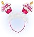 Produktbild Amakando Happy Birthday Kopfschmuck Haarreif Geburtstag Kopfbügel Kindergeburtstag Kuchen Haarschmuck Diadem Jubiläum Cupcake Haarreifen