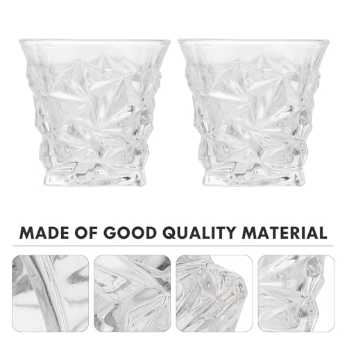 Vasos de whisky de vidrio premium Happyyami con acabado sofisticado y diseño chic de bar 4