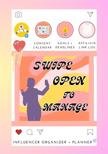 Influencer Organizer and Planner: Six Month Content Calendar for Digital Creators