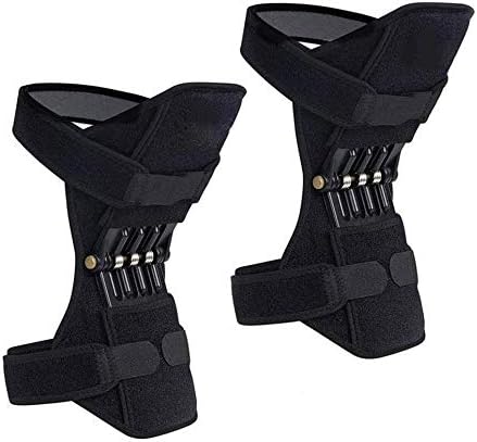 1 Pair Joint Support Spring Knee Pad Lifts Knee Protection Booster Old Cold Leg Knee Band for Sports Hiking Climbing Training Squat Reduces Soreness