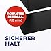 Westcott Buchstützen Schwarz (2er-Pack) | Metall 90 x 140 x 140 mm | Stabile Buchhalter für Bücher oder Ordner | Robuste Bücherständer mit 1,0 mm Materialstärke für Büro & Haushalt | E-10244 00