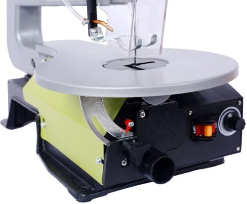 16-Inch Variable Speed Scroll Saw with Extra-Large Adjustable Tilting Table – Ideal for Woodworking Projects and Precision Cuts,ETL CERTIFIED