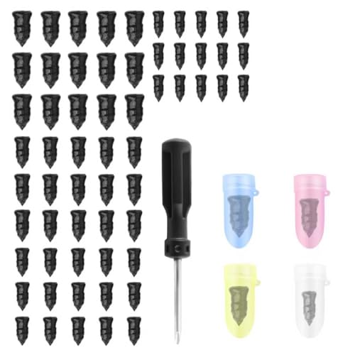 VKQTS 2026 Upgraded 60PCS Screw in Tire Plugs,Self-Service Tire Plugs Kit with Screwdriver for Emergency Tires Repair,Universal Tires Repair Rubber Nail Kit Car Accessories