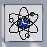 Planet Orbit Vinyl Wall Clock Vinyl Record Clock Wall Art Silent and Non-Ticking Without LEDs