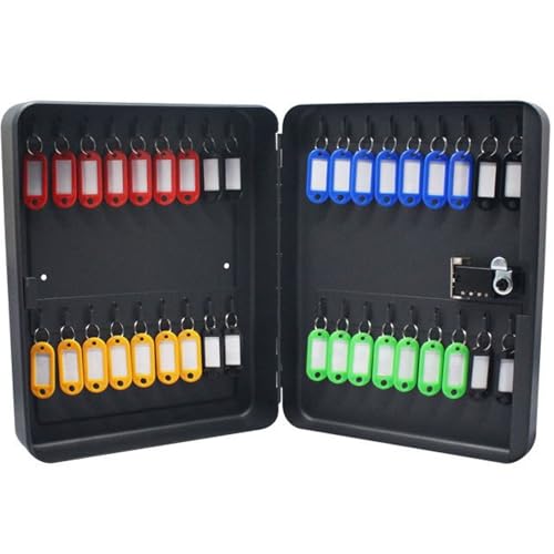 Armoire à clés murale 36 clés coffret de rangement sécurisé à code pour maison et local professionnel - 2