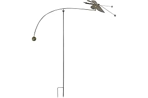 Balancing Metal Garden Rocker Wind Sculpture - Dragonfly