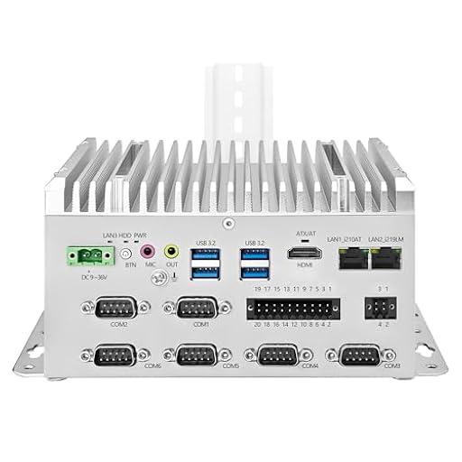 CWWKIPC Mini PC sin Ventilador, Ordenador Industrial i5 8265U, 6 x COM RS232/RS485/RS422, PC embebido en Rail DIN, 2 x LAN Gigabit, 8GB RAM256GB NVMe SSD, GPIO, SIM, 9-36V | Ya disponible en tu tienda friki favorita! En mundofriki.es! CWWKIPC Mini PC sin Ventilador, Ordenador Industrial i5 8265U, 6 x COM RS232/RS485/RS422, PC embebido en Rail DIN, 2 x LAN Gigabit, 8GB RAM256GB NVMe SSD, GPIO, SIM, 9-36V | Ya disponible en tu tienda friki favorita! En mundofriki.es!
