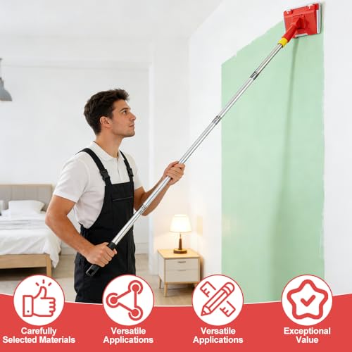 Rouleau de peinture rechargeable NAVESO pour repeindre un plafond - 5