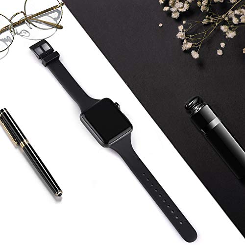 [6 Pack] Bands Compatible With Apple Watch Bands 41Mm 40Mm 38Mm For Women Men, Slim Thin Narrow Bands For Iwatch Se & Series 7 6 5 4 3 2 1 #TOP4