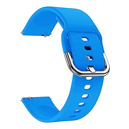 Image of ACM Watch Strap Silicone Belt 20mm Compatible with Inbase Urban Lyf Z Smartwatch Sports Hook Band Turquoise