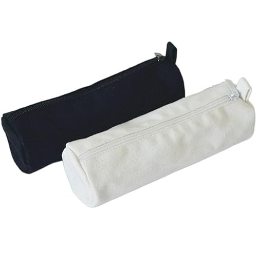 Astuccio per matite 1 pz Semplice Matita Caso Cancelleria Ufficio Sacchetto di Immagazzinaggio Forniture Scuola Capacità Materiale tela bianco nero