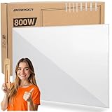 Berdsen Infrarotheizung 800W - Heizplatte für Schlafzimmer und Büro - Energiesparend - Überhitzungsschutz - Infrarot Heizung - Weiß