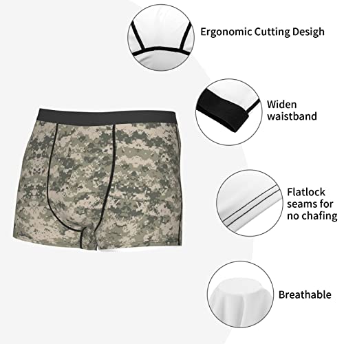 Men'S Army Digital Camouflage Boxer Briefs Printed Underwear Moisture Wicking4