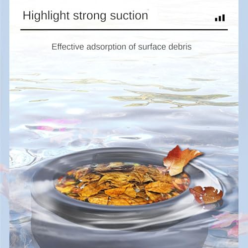 Skimmer para estanque 60W, limpieza de superficie ajustable miniatura 6
