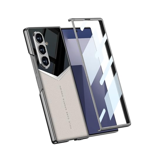Étui Galaxy Z Fold 7 vert rigide à rabat pour éviter les rayures avec son protège-écran