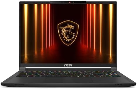 msi Stealth A16 AI+ 16” 240Hz QHD+ OLED Gaming Laptop: AMD Ryzen AI 9 HX 370, NVIDIA Geforce RTX 5090, 64GB DDR5, 2TB NVMe SSD, Wi-Fi 7, Win 11 Home :Core Black A3XWJG-074US