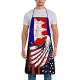 Amerikanischer Und Kambodschanischer Flaggenadler Damen Herren Schürzen Maschinenwaschbar Schürze Verstellbare Grillschürze Für Malen Restaurant Küche