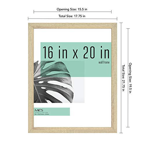 Mcs Studio Gallery Frame, Natural Woodgrain, 16 X 20 In, Single #TOP3