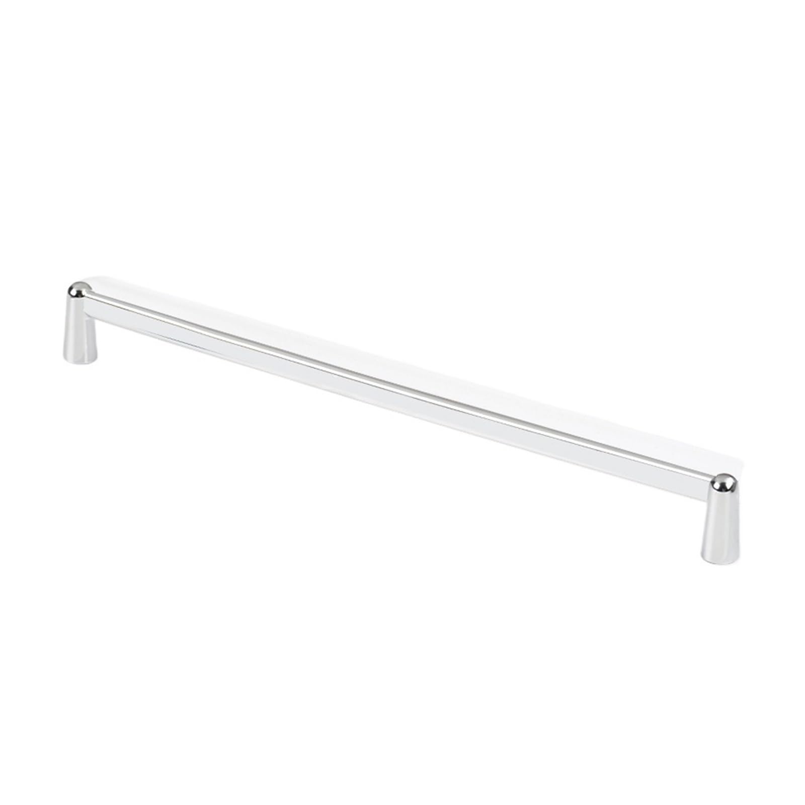 Poignée de porte d'armoire Jane en chrome brillant avec entraxe de 320mm pour meuble moderne