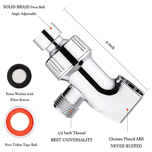 Pichrain PCR-AM001CP-1 Universal Shower Head Holder For Hand Held Showerheads, Adjustable Shower Arm Mount Bracket thumb #3