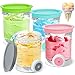 Für 4 Stück Ninja Swirl Creami Behälter 480 ml Eisbehälter für NC700 NC701EU Serie, Eiscreme Behälte mit Swirl für Ninja Swirl Eismaschine, Spülmaschinenfest, BPA-frei, Ninja Eismaschine Zubehör