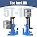 Toe Jack 5 Ton Toe/ 10 Ton Top Large Capacity, Alloy Steel Air Hydraulic Claw Jack, Farm Jacks with Pump Handle Dual Purpose Lifting Capabilities, for Car Repair,Machinery, Industry Equipment