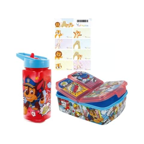 Stor SL Paw Patrol Chase Marshall Lunch-Set Premium Brotdose + Tritan Hydro Trinkflasche BPA FREI Cover