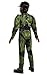 Halo Infinite Master Chief Costume, Kids Size Muscle Padded Video Game Inspired Character Jumpsuit, Child Size Large (10-12), Green & Black