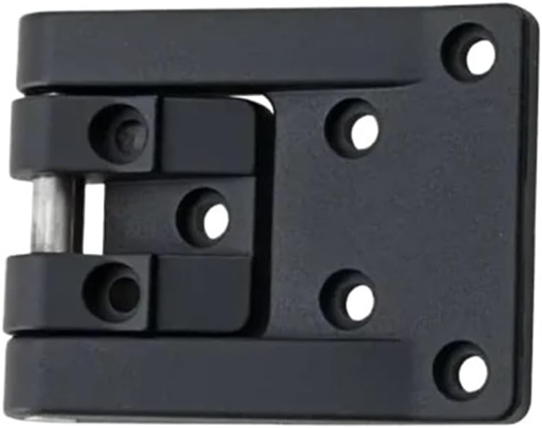 T-Shaped Angle Rotating Hinge for Black Zinc Alloy Distribution Boxes Industrial and Cabinet Doors 1Pcs