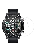 PHONILLICO Vetro temperato per Honor Magic Watch 2 46mm [2 pezzi] Pellicola protettiva per schermo orologio antigraffio