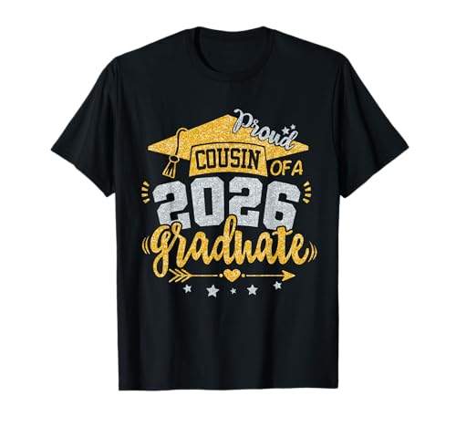Proud Cousin Of A 2026 Graduate Grad Senior Graduation T-Shirt