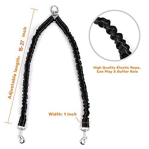 image for VANVENE Pet Dog Double Leashes - No Tangle Dog Leash Coupler, Comforta