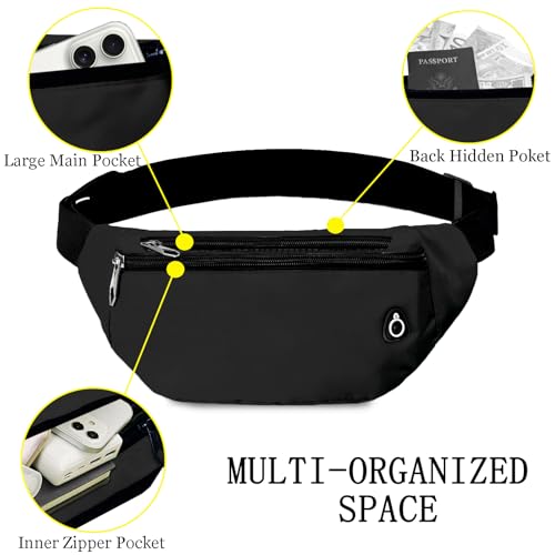 fanny pack for women mencrossbody fanny pack water resistant sports waist bag pack belt bag for travel hiking running
