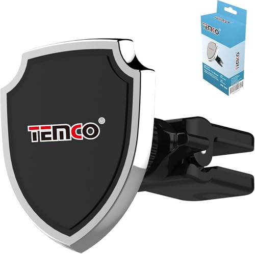 Temco BW906-G Soporte magnético de móvil con Rejilla de Aire Gris