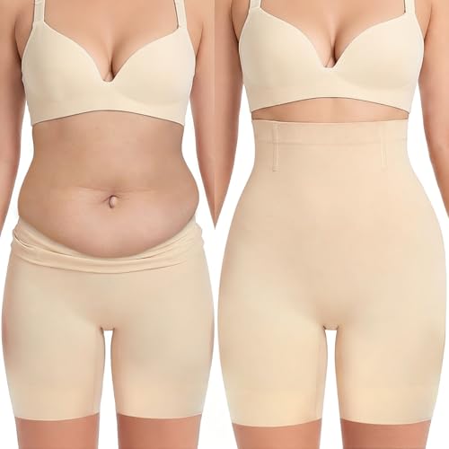 sellto Shapewear Tummy Control High Waisted Body Shaper Shorts Women Smooth Girdles Under Dresses Shorts Thigh Slimmer