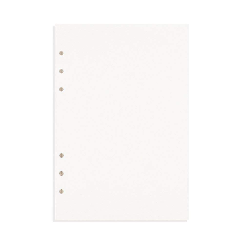 LANGING A5 Refillable Paper Standard 6 Holes Filler Paper Inserts Lined Journals Notebooks 80 Sheets Blank Paper