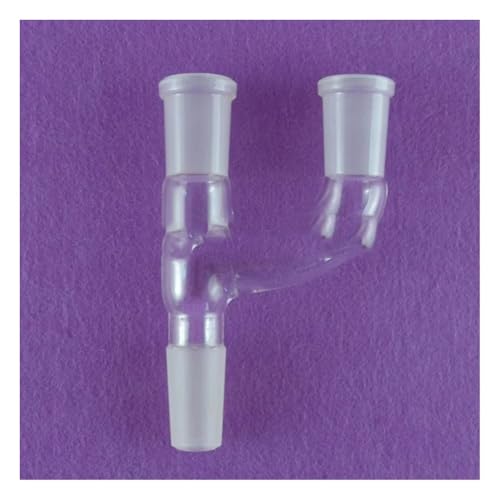 Adaptateur 3 voies 24/40 en verre de laboratoire pour montage de distillation